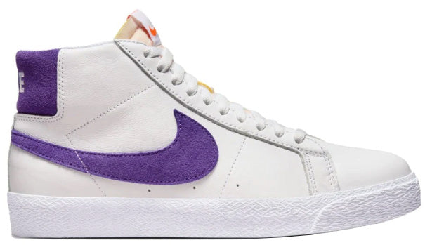 Nike SB Blazer Mid ISO Shoes White Court Purple - Main Image