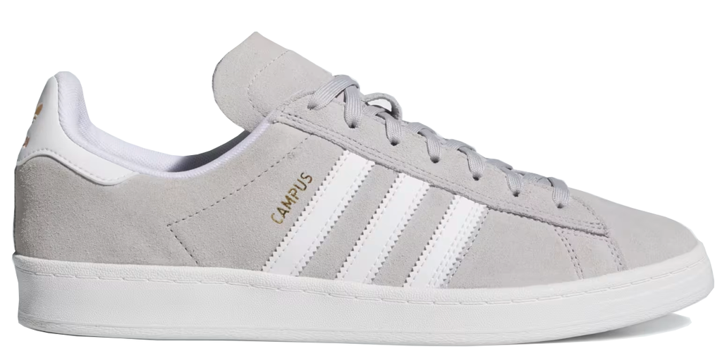 アディダス CAMPUS ADV 27,5cm 濃灰白 SKATE Adidas - Campus ADV Shoes | Grey White – Plusskateshop.com