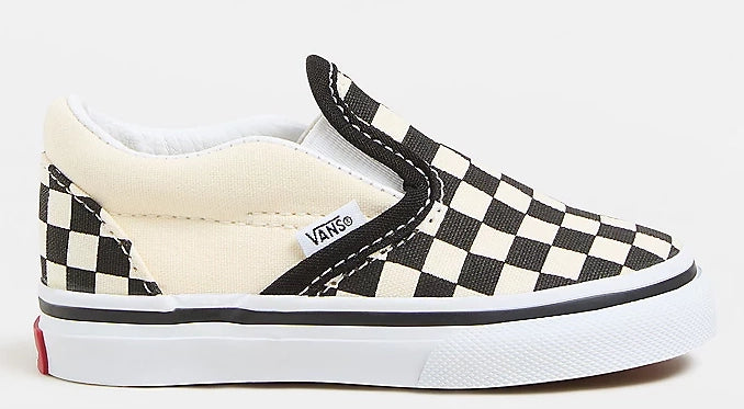 Vans - Toddler Slip-On Shoes | Black White (Checkerboard