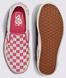Vans - Classic Slip-On Shoes | Pink White (Checkerboard)