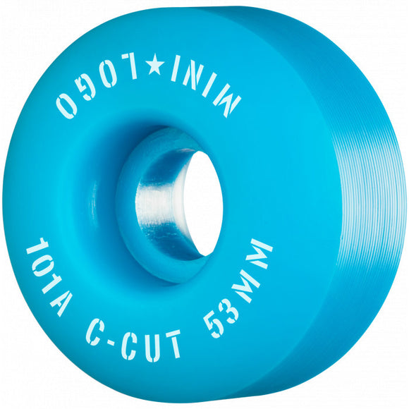 Mini Logo - C-Cut 53mm 101a Wheels | Blue