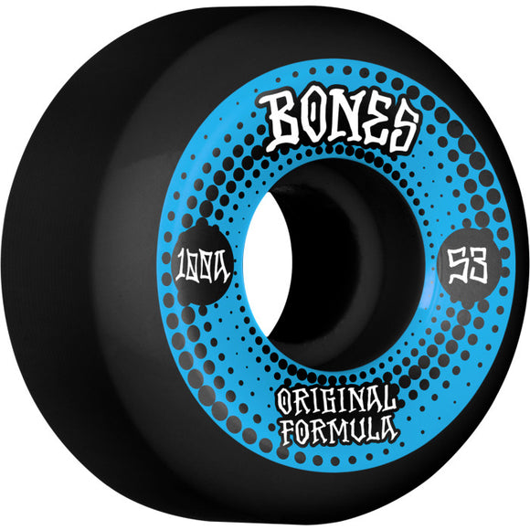 Bones - Originals V5 53mm 100a Wheels | Black (Sidecut Shape)