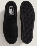 Vans - Skate Loafer Shoes | Black Black (Suede)
