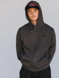 Welcome - Bapholit Zip Hoodie w/ Back Patch | Vintage Black