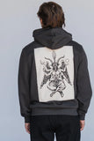 Welcome - Bapholit Zip Hoodie w/ Back Patch | Vintage Black