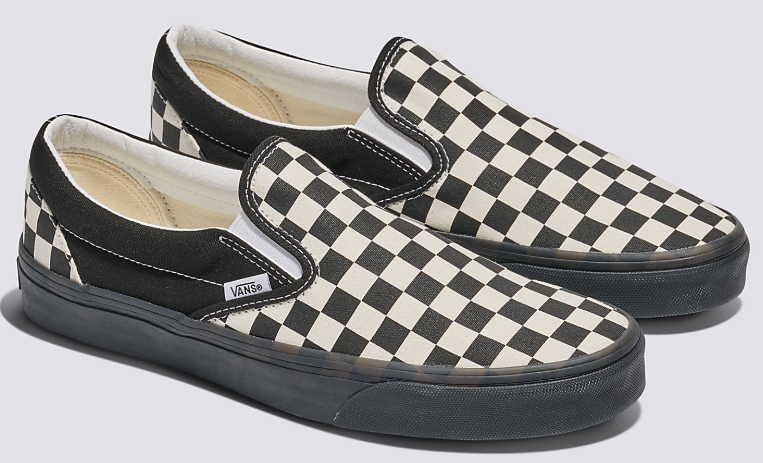 Vans Classic Black & White Checkerboard Slip-On Shoes Men’s 6, Wmns 7.5 Size 6 - VANS Classic Slip-On Checkerboard Black/Off White  main image 3