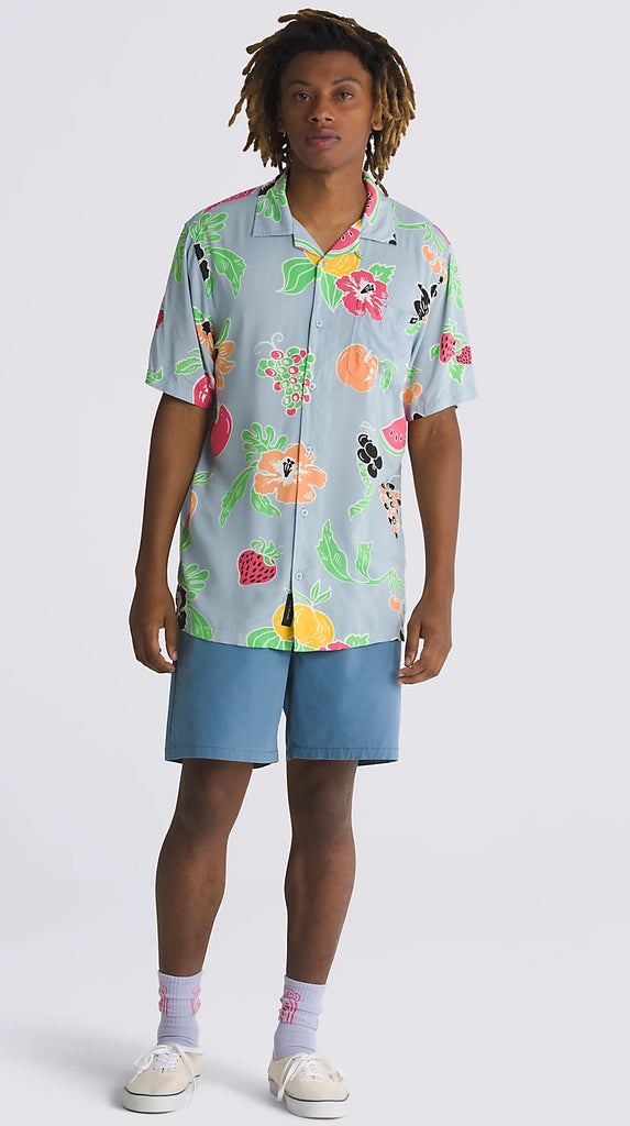 Vans - Calmosa Woven S/S Shirt | Dusty Blue – Plusskateshop.com