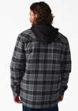 Dickies - Flannel Hooded Shirt Jacket | Charcoal
