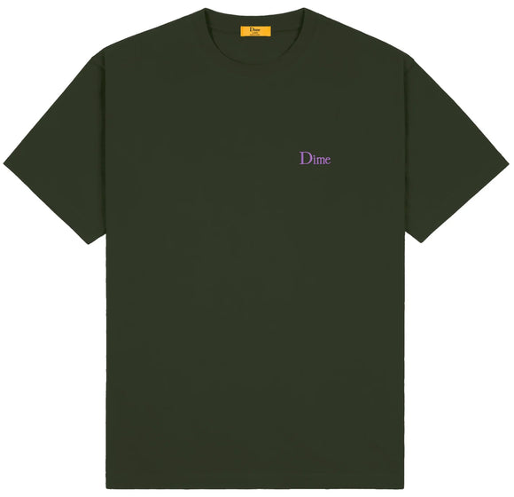 Dime - Classic Small Logo Tee | Forest Green
