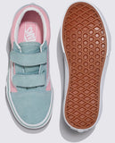 Vans - Kids Old Skool V Shoes | Grey Pink (2-Tone)