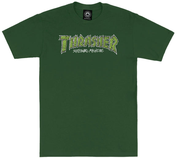 Thrasher - Brick Tee | Green