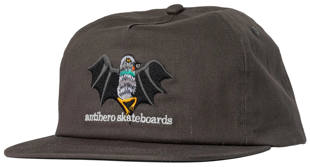 Antihero - Vampigeon Snapback Hat | Charcoal – Plusskateshop.com Antihero - Vampigeon Snapback Hat | Charcoal – Plusskateshop.com