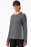 Dickies - Women's Temp iQ 365 L/S Pocket Tee | Dark Heather Grey