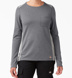 Dickies - Women's Temp iQ 365 L/S Pocket Tee | Dark Heather Grey
