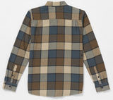 Volcom - Caden Plaid L/S Flannel Shirt | Mud