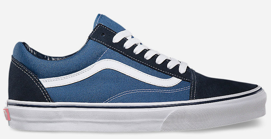 Vans old shop skool white blue
