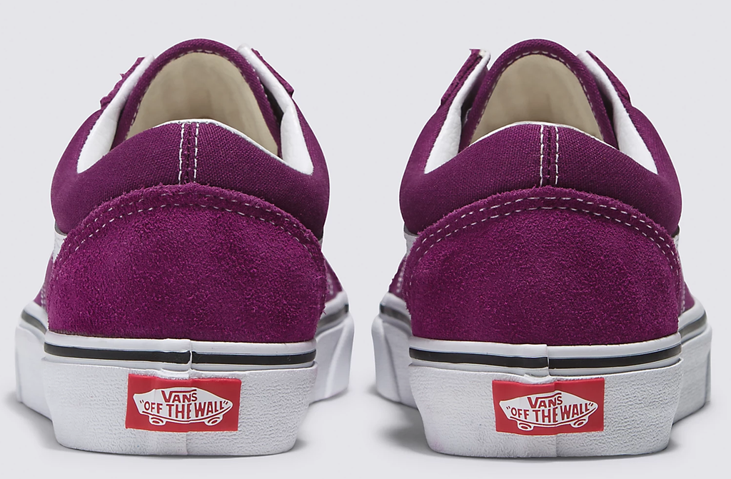 Purple suede vans sales
