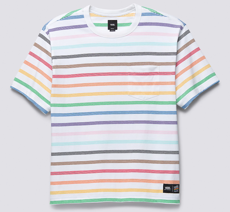 Vans rainbow t shirt sales