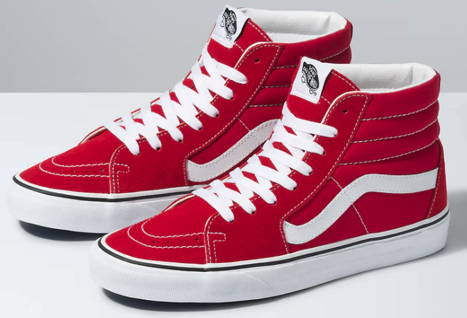 Vans - Sk8-Hi Shoes | Racing Red – Plusskateshop.com