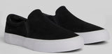 War Saw - Stranger Slip-On Shoes | Black White (Suede)