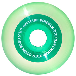 Spitfire - Sapphires 53mm 90d Wheels | Clear Green