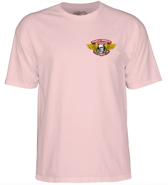 Powell Peralta - Winged Ripper Tee | Light Pink – Plusskateshop.com