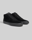 War Saw - Chapter Mid Shoes | Black Black (Suede)