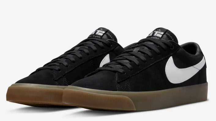Nike SB - Blazer Low GT Shoes | Black Gum – PlusSkateshop.com