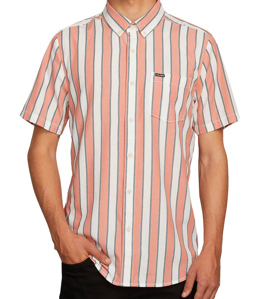 Volcom - The Bold Stripe S/S Shirt | White Flash – PlusSkateshop.com