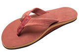 Rainbow - Men's Single Layer Leather Sandals | Cognac