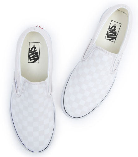 Justerbar Barn En begivenhed Vans - Classic Slip-On Shoes | Cloud White (Checkerboard) –  PlusSkateshop.com