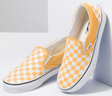 Vans - Classic Slip-On Shoes | Flax White (Checkerboard)