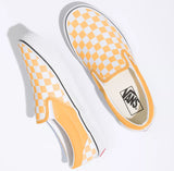 Vans - Classic Slip-On Shoes | Flax White (Checkerboard)