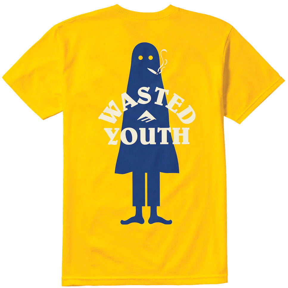 Emerica - Wasted Tee | Gold – PlusSkateshop.com