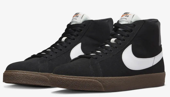 detalles legislación defecto Nike SB - Blazer Mid Shoes | Black White Gum – PlusSkateshop.com
