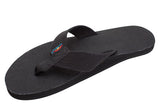 Rainbow - Men's Single Layer Hemp Sandals | Black