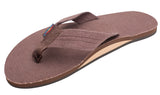 Rainbow - Men's Single Layer Hemp Sandals | Brown