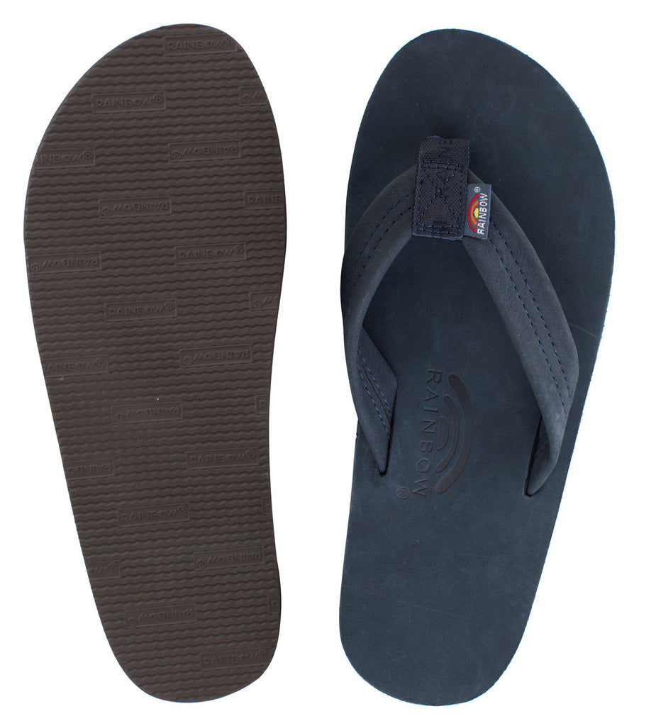 Mens black rainbow flip hot sale flops