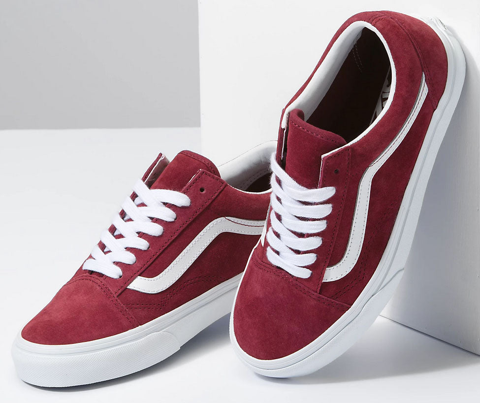 Vans Old Skool Maroon Skate Shoes (Mens)  Red vans shoes, Vans old skool,  Red vans