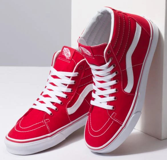 Vans red high tops womens Clearance