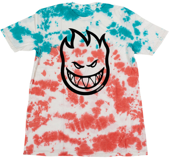 Spitfire - Bighead Outline Tee | Red White Blue Wash