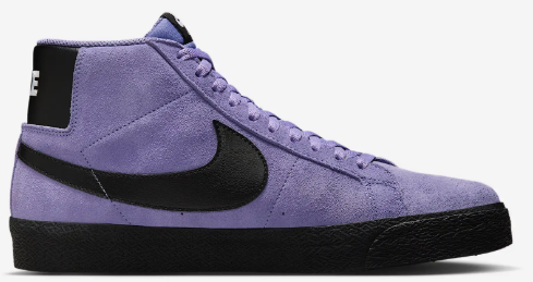 NIKE SB BLAZER MID パープル Nike SB - Blazer Mid Shoes | Dusty Purple Black – Plusskateshop.com