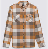 Vans - Box Flannel L/S Flannel Shirt | Bungee Cord Brown