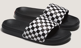 Vans - La Costa Slides | White Black Checkerboard