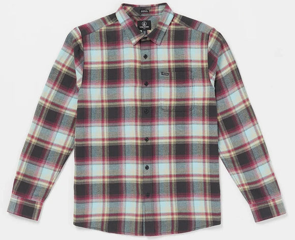 Volcom - Vedder Stone L/S Flannel Shirt | Stealth