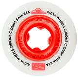 Ricta - Chrome Clouds 54mm 86a Wheels | Red