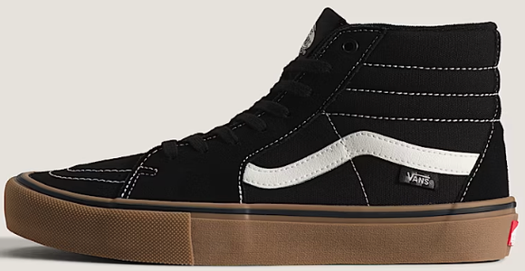 Vans - Skate Sk8-Hi Shoes | Black Gum – Plusskateshop.com