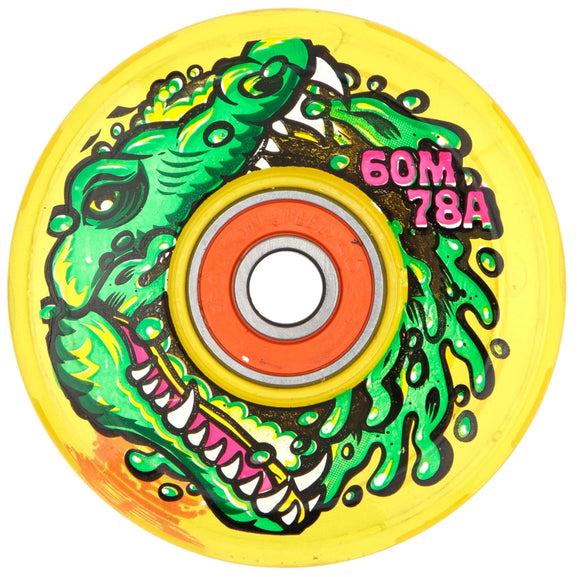 Slime Balls - Gator Swamp Spew Light Ups 60.5mm 78a Wheels | Yellow