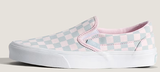 Vans - Classic Slip-On Shoes | Pastel Pink Pop (Checkerboard)