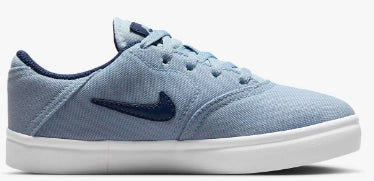 Nike SB Kids Check Canvas PS Shoes Light Blue Navy